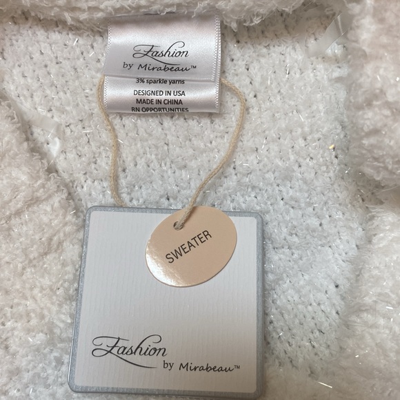 NWT! Fashion by Mirabeau Sequined Reindeer Sweater - Picture 7 of 9